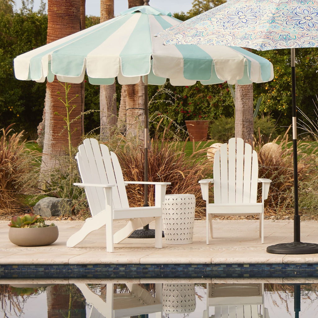 Slatted Wood Adirondack Chair