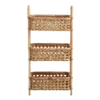 Farrah Natural Rattan Cane 3 Tier Storage Tower